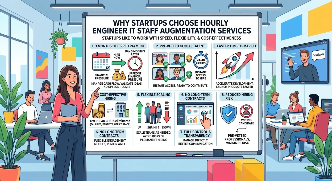 Why Startups Choose Hourly Engineer IT Staff Augmentation Services - Hourly Engineer Insight